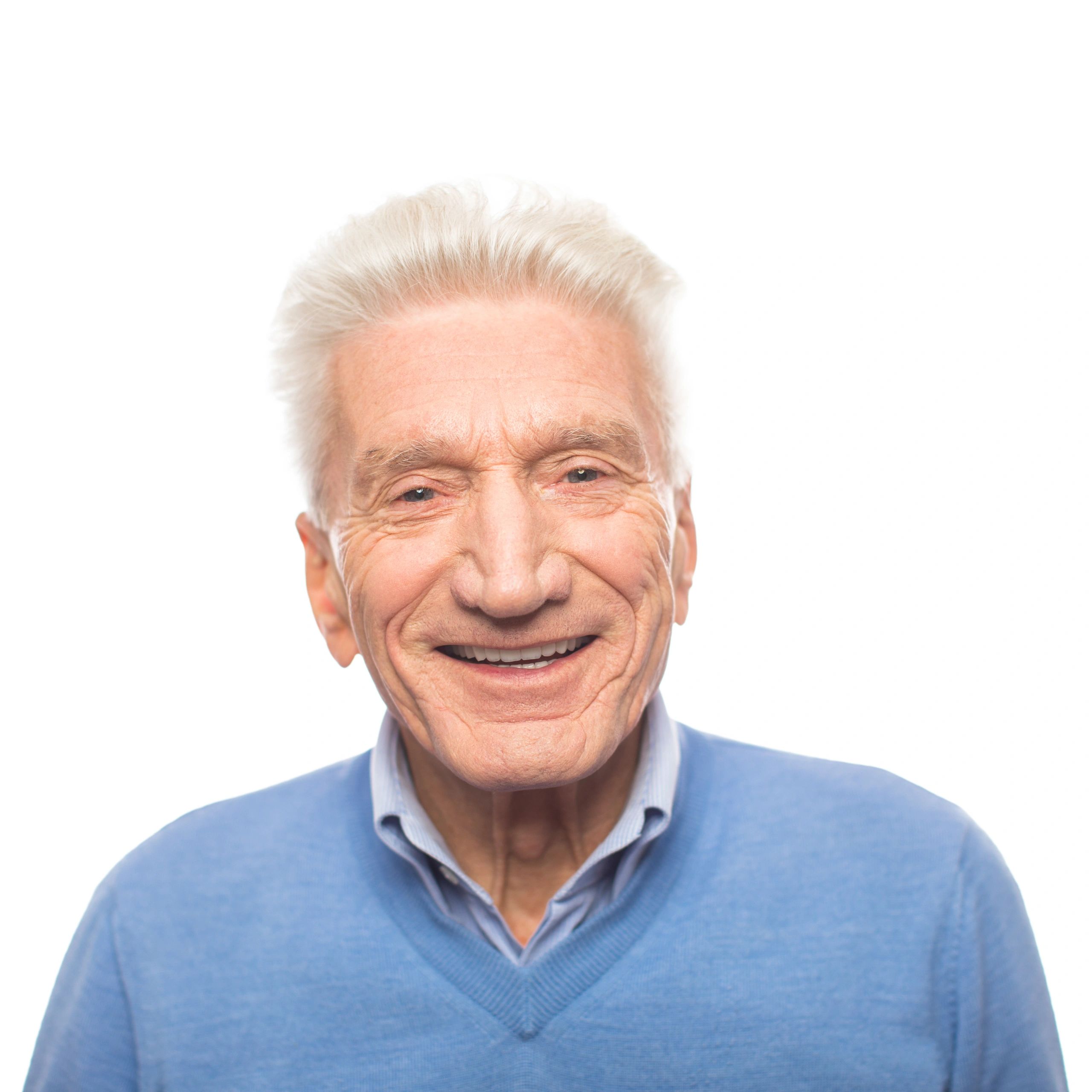 Patient smile transformation portrait