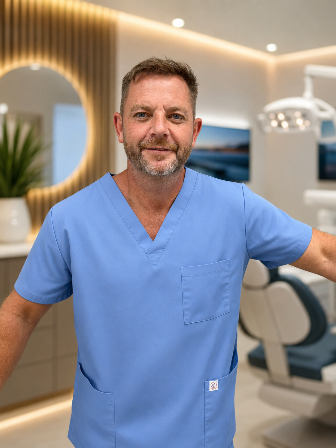 Professional portrait of Martin Coldicott in a clinical setting